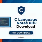 C language Notes PDF download