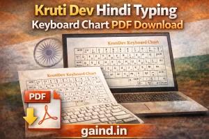 Kruti Dev Hindi Typing Keyboard Chart PDF Download